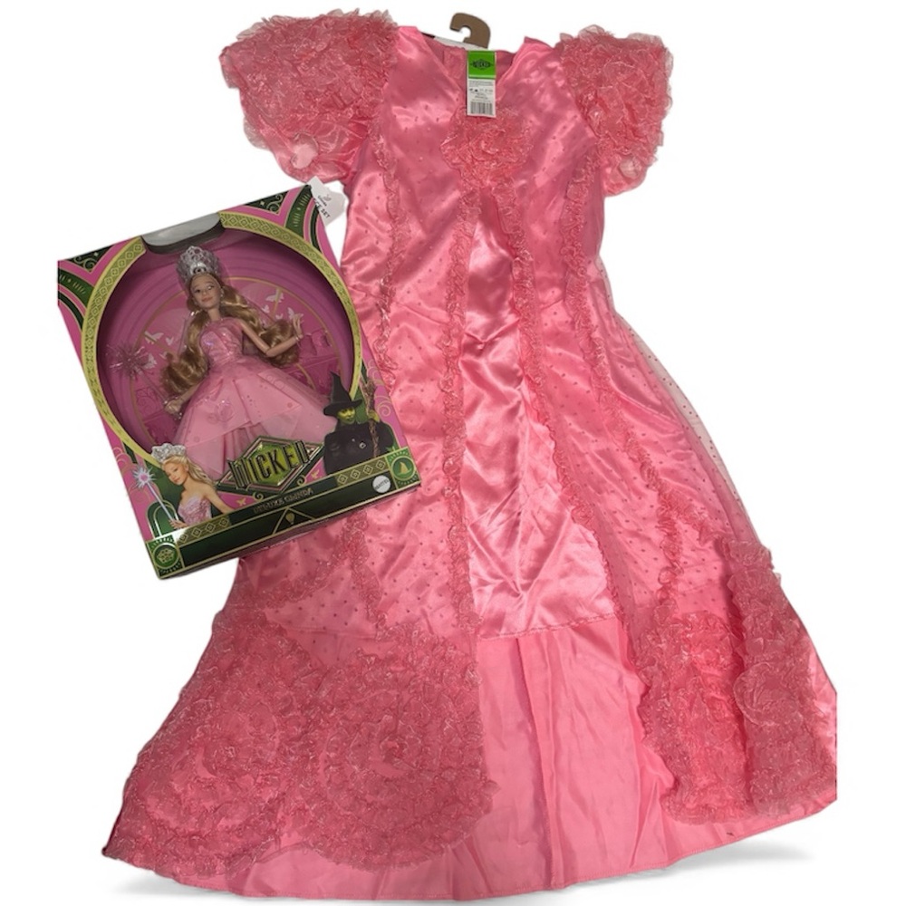Mattel Wicked Deluxe Glinda Doll with Matching Costume Dress Set Girls M 7/8